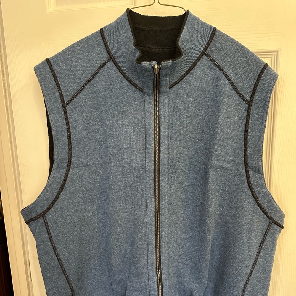 Tommy Bahama Reversible Zip Sweater Vest